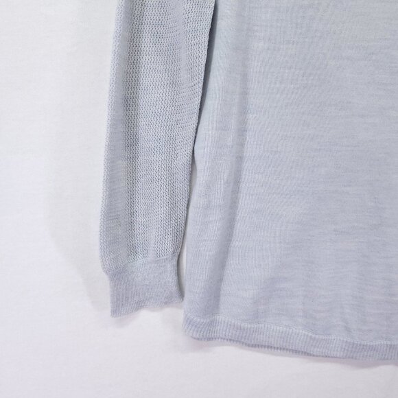 J Crew Merino Wool Lightweight Sweater Womens Small Open Knit Long Sleeve - Picture 14 of 16